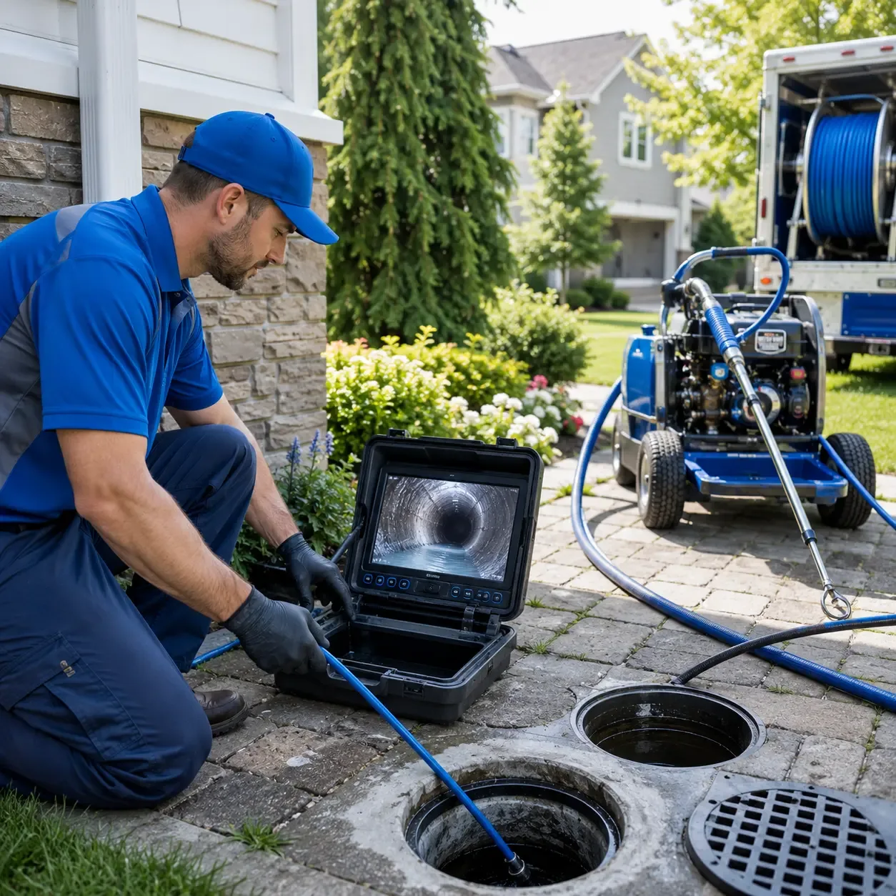 Outdoor drain cleaning professionals serving Poneto, IN
