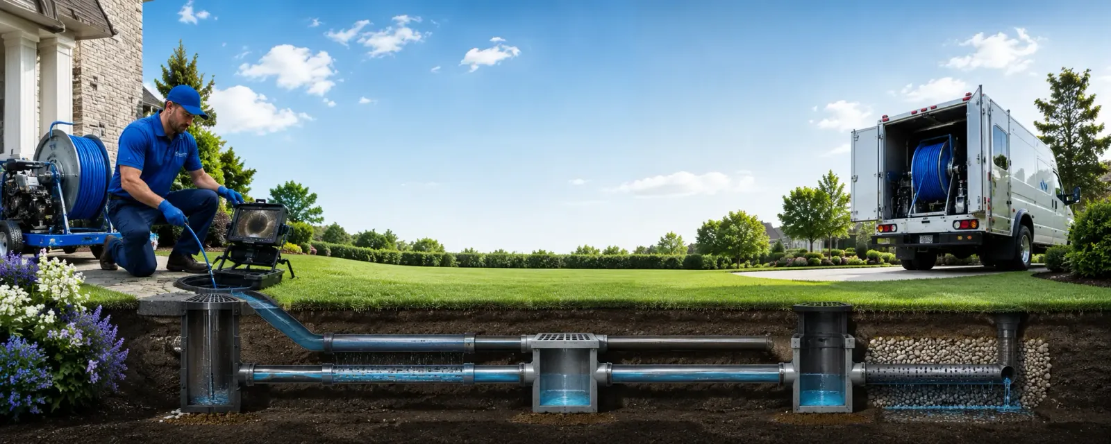 Outdoor drain cleaning information for Poneto, IN